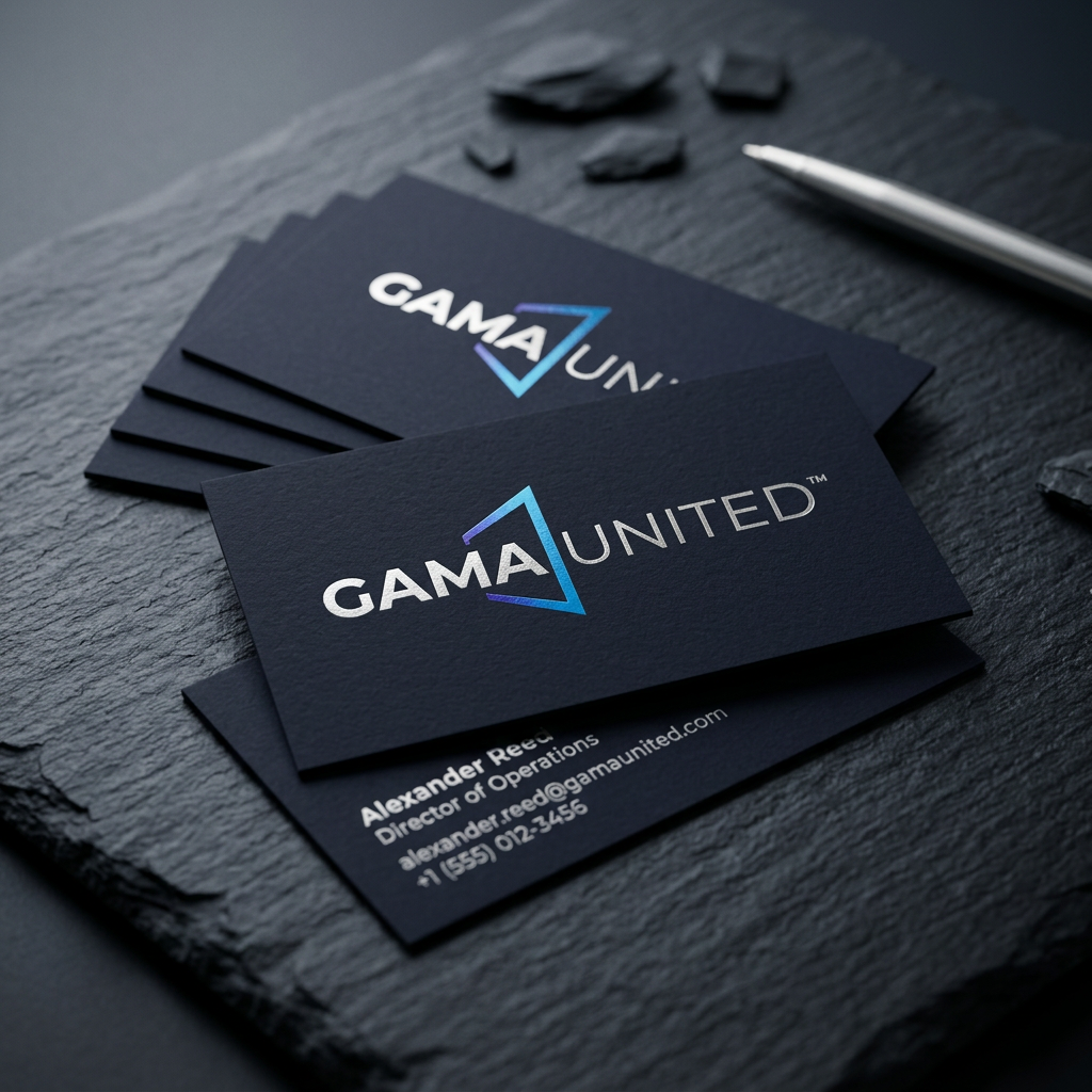 Vizit karte sa logotipom — Gama United